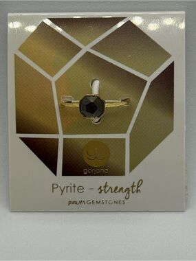 Gorjana New Womens Size 8 Ring Pyrite Power Gemstone for Strength and Abundance